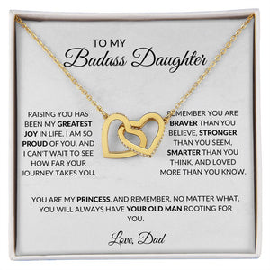 To My Badass Daughter | Interlocking Hearts