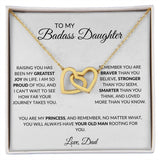 To My Badass Daughter | Interlocking Hearts