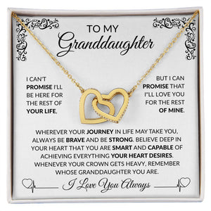 To My Granddaughter | Interlocking Hearts Light