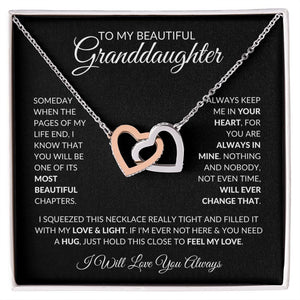 To My Granddaughter | Interlocking Hearts