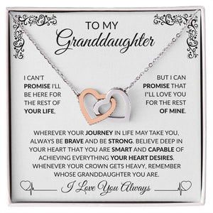 To My Granddaughter | Interlocking Hearts Light