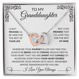 To My Granddaughter | Interlocking Hearts Light