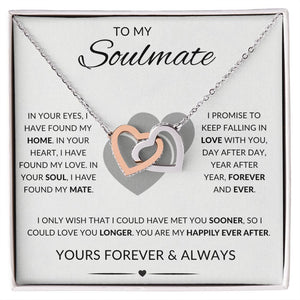 To My Soulmate | Interlocking Hearts