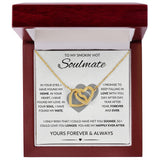 To My Smokin' Hot Soulmate | Interlocking Hearts Necklace (Yellow and White Variants)