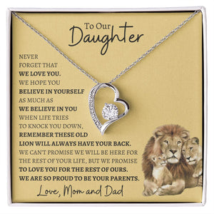 To Our Daughter Forever Love