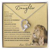 To My Bad Ass Daughter | Forever Love Necklace