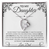 To My Daughter Love, Dad | Forever Love Necklace