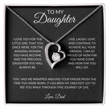 To My Daughter Love, Dad | Forever Love Necklace