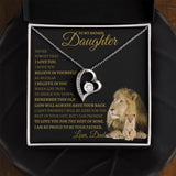 To My Bad Ass Daughter | Forever Love Necklace