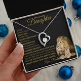 To My Bad Ass Daughter | Forever Love Necklace