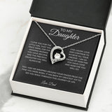 To My Daughter Love, Dad | Forever Love Necklace