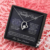 To My Beautiful Wife | Forever Love Necklace