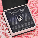 To My Beautiful Wife | Forever Love Necklace