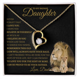 To My Bad Ass Daughter | Forever Love Necklace