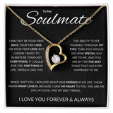 To My Soulmate | The Forever Love Necklace Dark