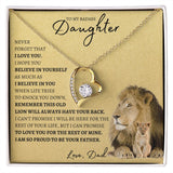 To My Bad Ass Daughter | Forever Love Necklace