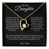 To My Daughter Love, Dad | Forever Love Necklace