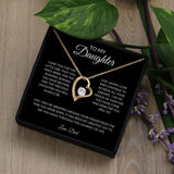 To My Daughter Love, Dad | Forever Love Necklace