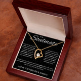 To My Soulmate | The Forever Love Necklace Dark