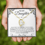 To My Daughter Love, Dad | Forever Love Necklace