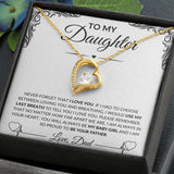 To My Daughter Love, Dad | Forever Love Necklace