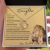 To My Bad Ass Daughter | Forever Love Necklace