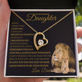 To My Bad Ass Daughter | Forever Love Necklace